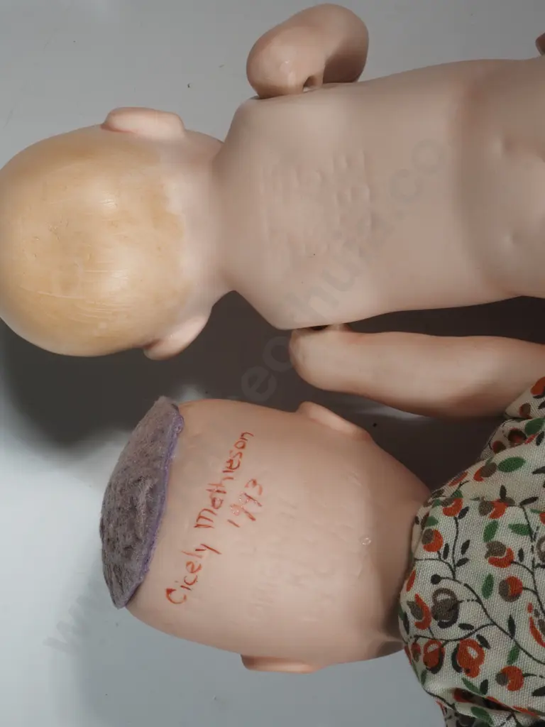 China Face Doll By Kelli Lloyd &  China Baby Doll By Kestner Robie  Image 1++