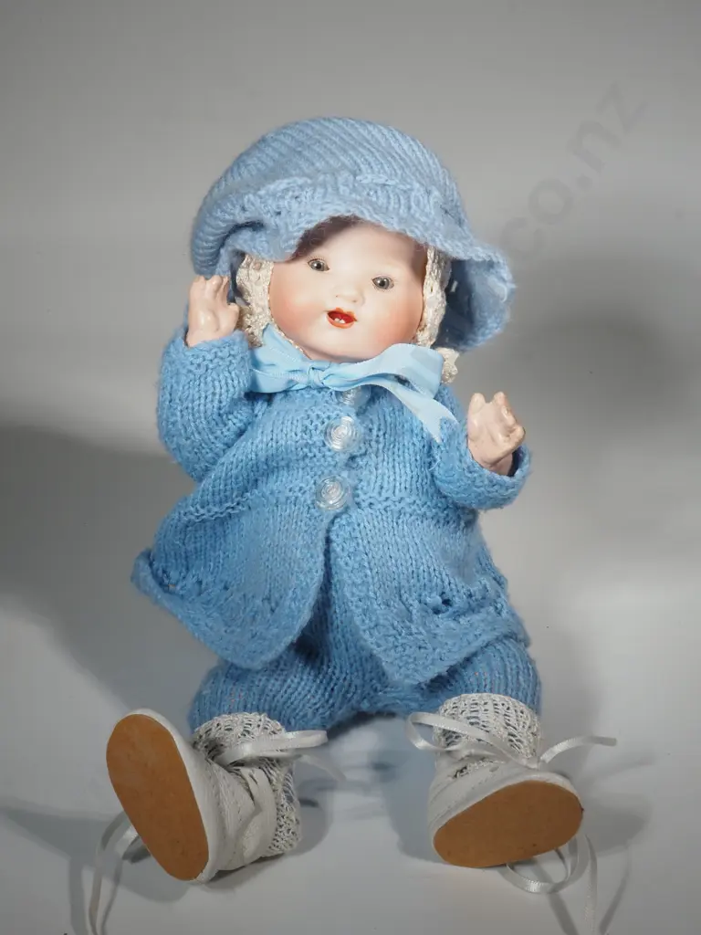 Antique German 10” Armand Marseille 351 Bisque Baby Doll. Marked 351/2/10 Image 1++