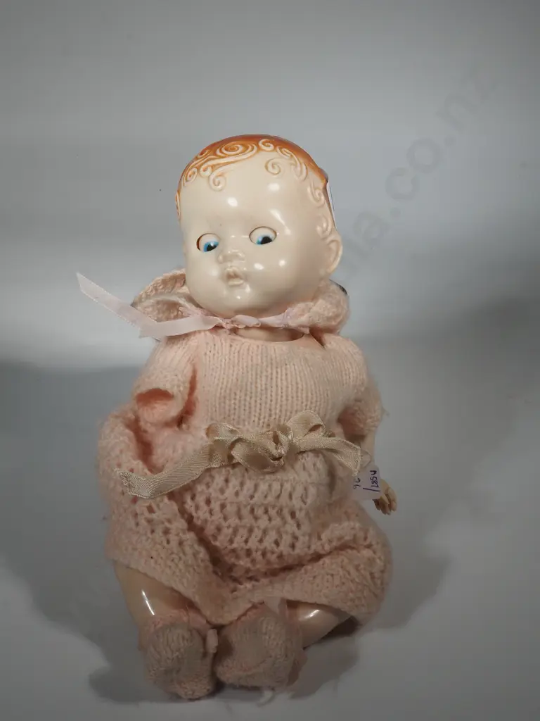 Small NZ Made Pedigree Doll with Molded Hair & Sleeping Eyes.. A/F  Image 1++