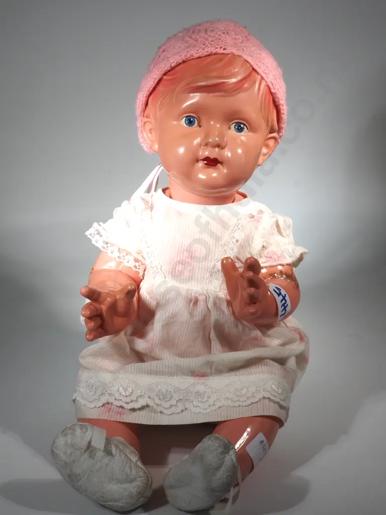 Vintage Celluloid Doll.With Molded Hair.  Made In Japan. Marked Japan 500 Image 1++