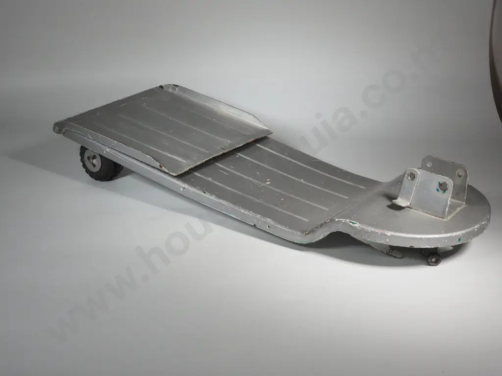 Metal Toy Truck & Trailor with Red Carriage. Not Marked. Possibly Tonka. Total Length 550mm Image 1++