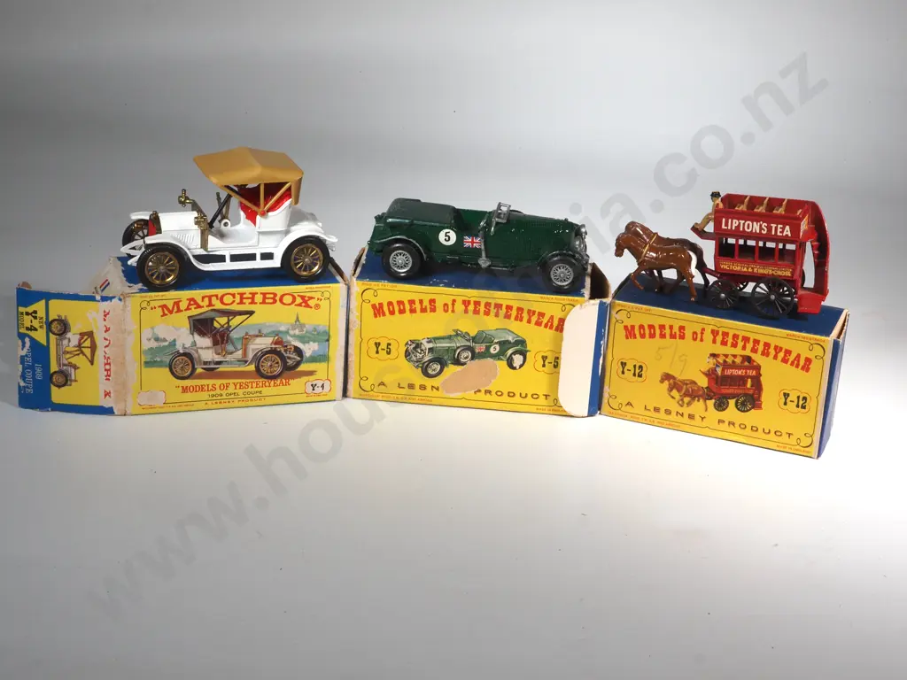 Three Models of Yesteryear Matchbox Cars - Y-4 /Y-5 /Y-12 Image 1++