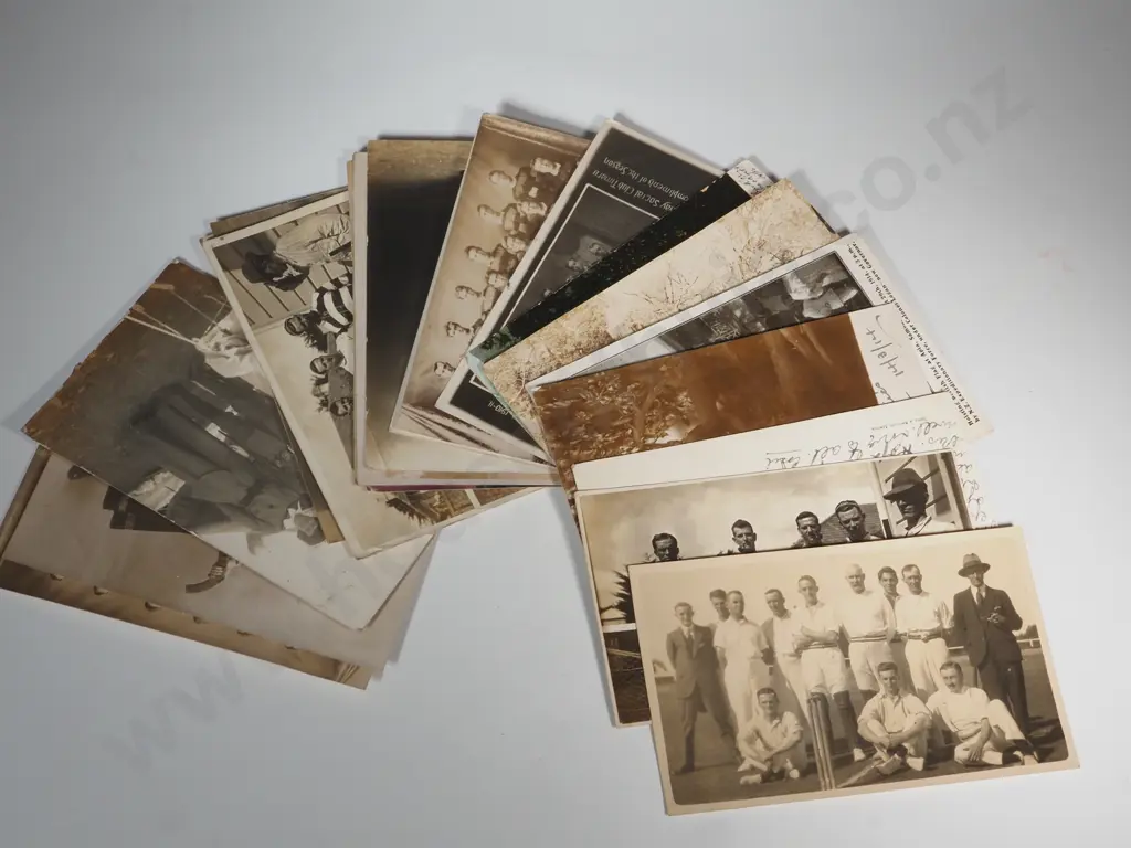 Collection Of Vintage NZ Postcards Including Army & Sporting Interest Image 1++