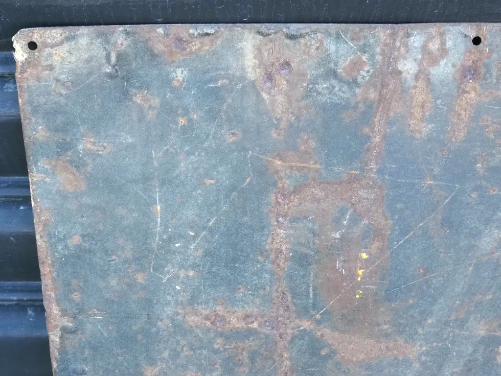 Large Enamel Dunlop Tire Sign Image 1++