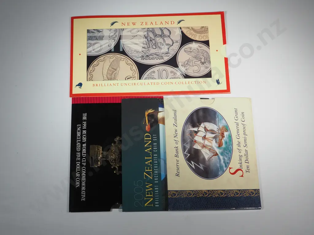Four New Zealand UNC Coin Sets  Image 1++