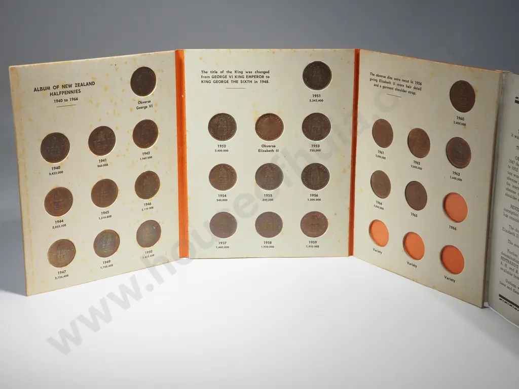 Two New Zealand Bertrand Albums - Pennies & Half Pennies - Both missing 1966 & Variety's - Pennies Missing 65 Also  Image 1++