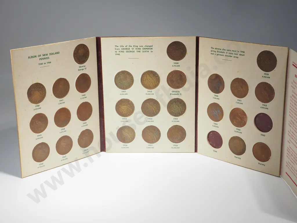 Two New Zealand Bertrand Albums - Pennies & Half Pennies - Both missing 1966 & Variety's - Pennies Missing 65 Also  Image 1++