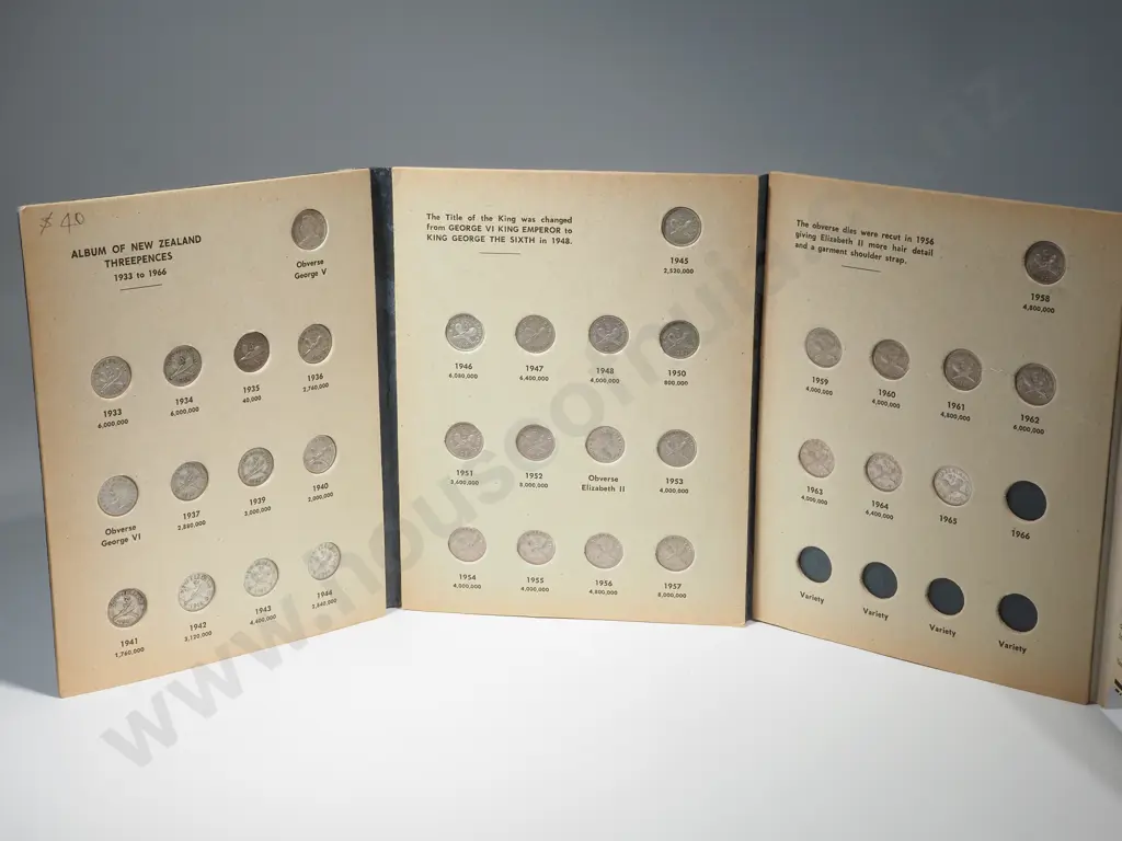 Complete Bertrand Threepence Album incl 1935 Threepence  Image 1++