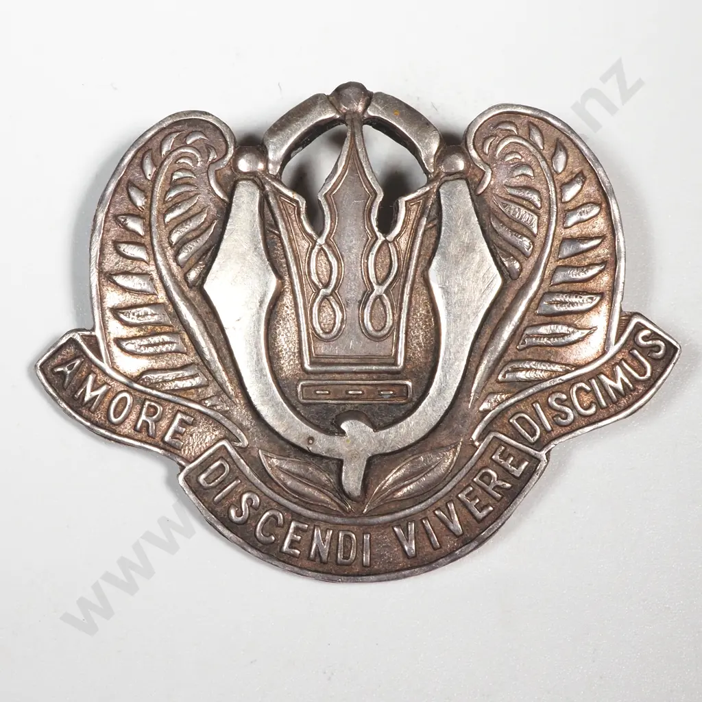 Dunedin Queens High School Sterling Silver Badge Image 1++