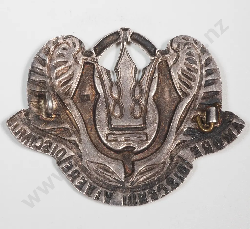 Dunedin Queens High School Sterling Silver Badge Image 1++
