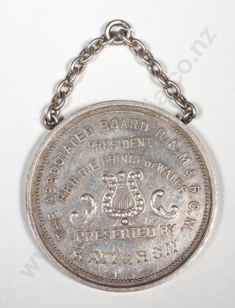 1900 Silver Prize Medal Royal Association of Music - Awarded to Violet B Price Image 1++