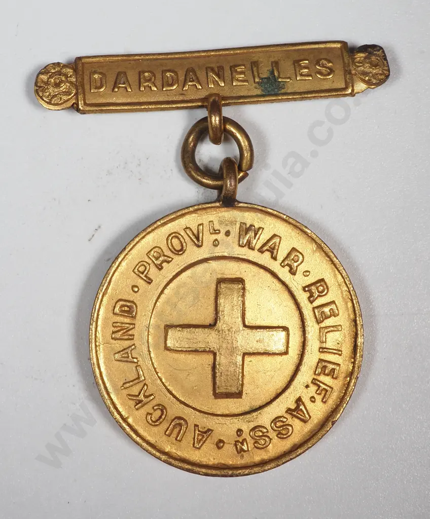 Auckland War Relief Association Dardanelles Patriotic Token  Image 1++