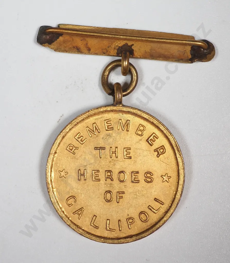 Auckland War Relief Association Dardanelles Patriotic Token  Image 1++