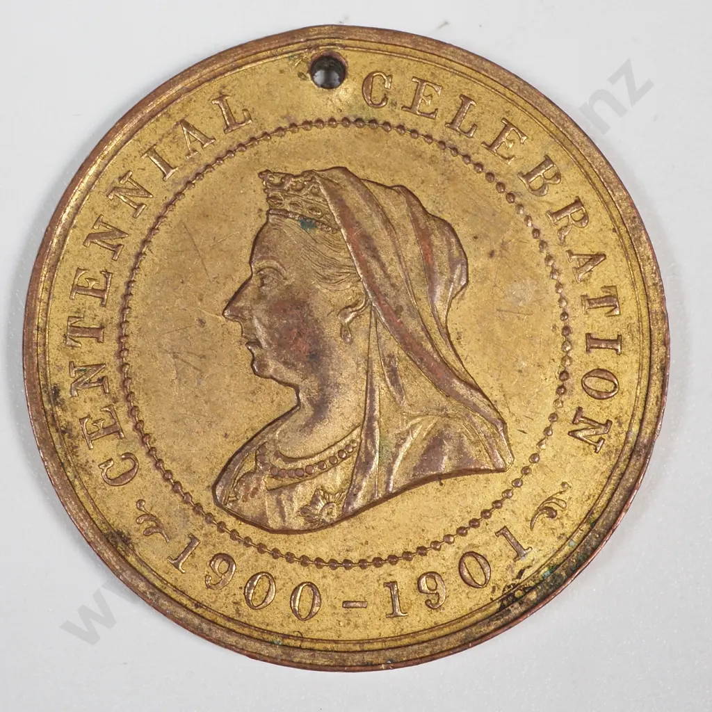 1900-1901 Greymouth - Westland - Coal / Timber / Gold Centennial Medal Image 1++