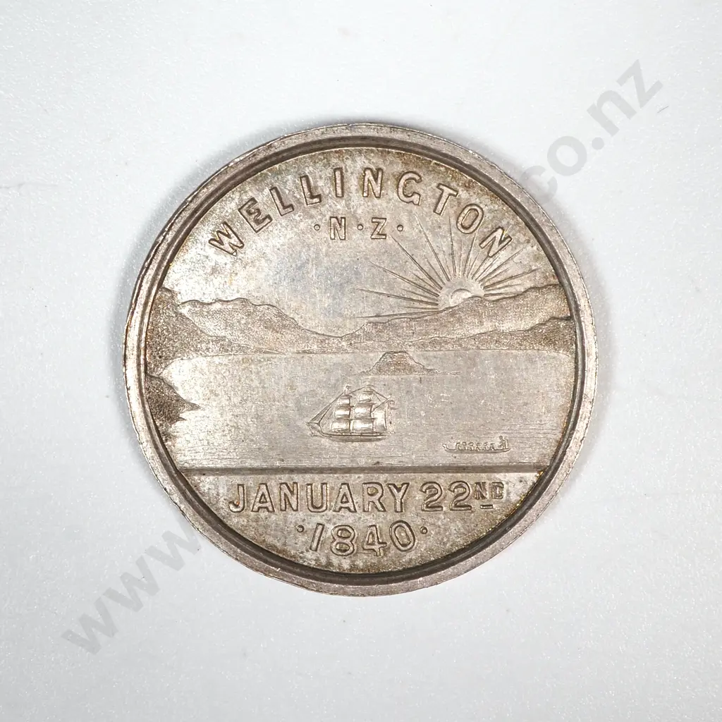 50th Anniversary of Wellington White Metal Token  Image 1++