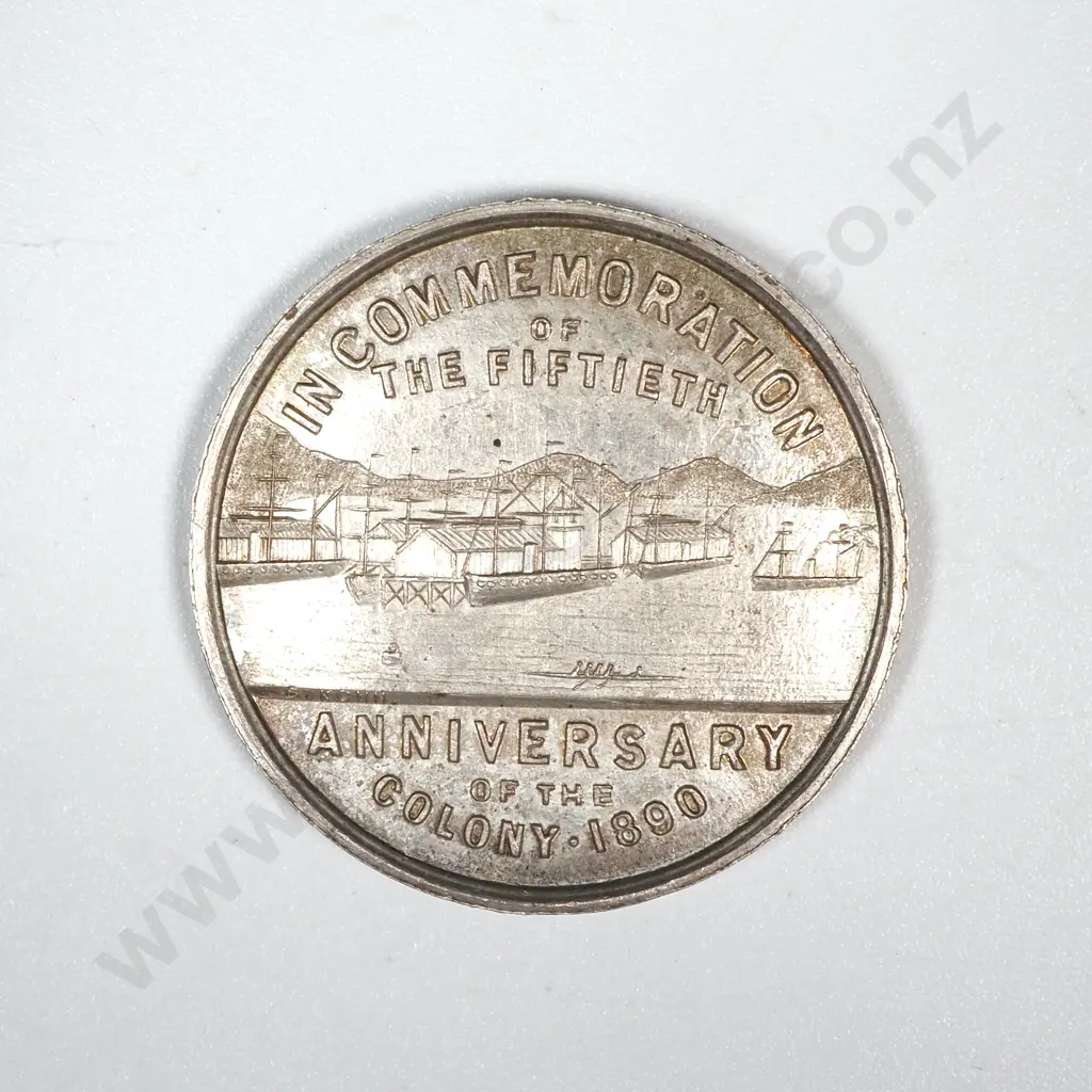 50th Anniversary of Wellington White Metal Token  Image 1++