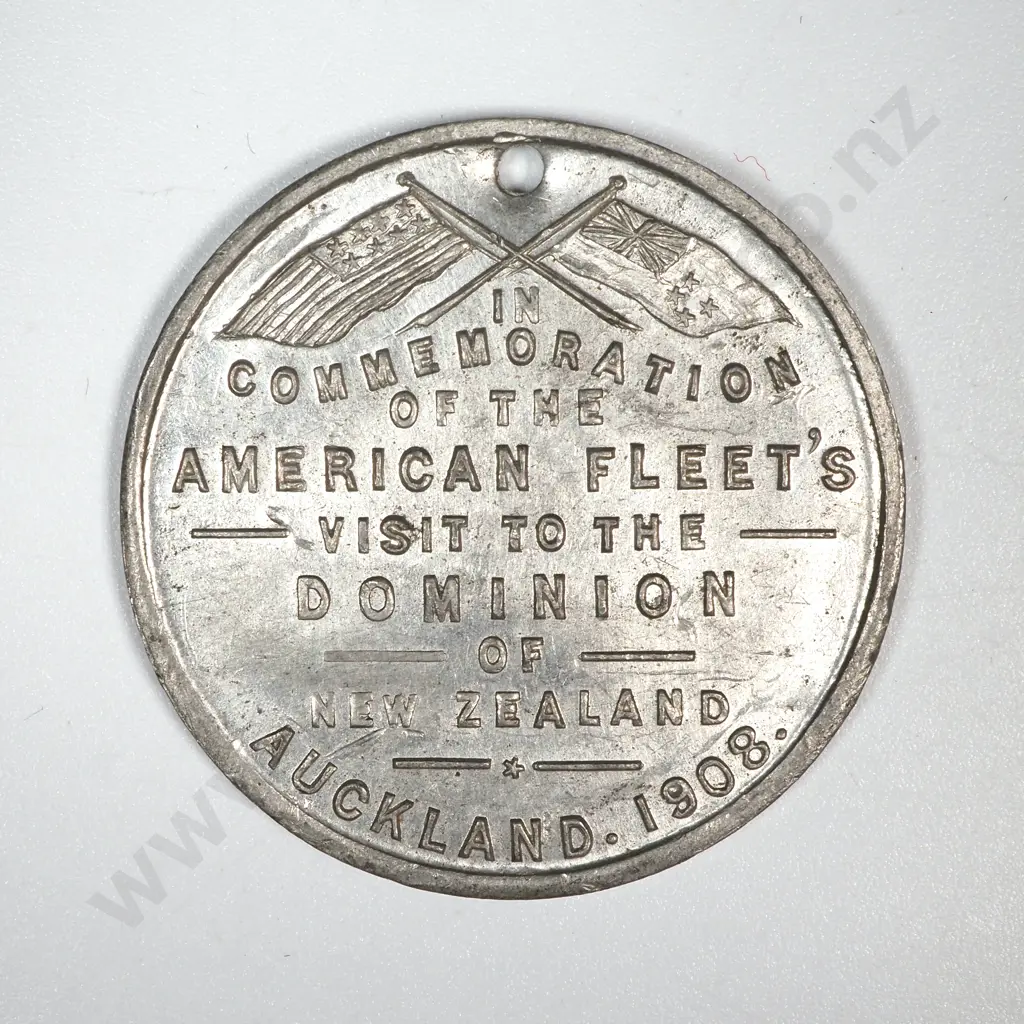 1908 New Zealand Commemoration of the American Fleets Visit to the Dominion  Image 1++