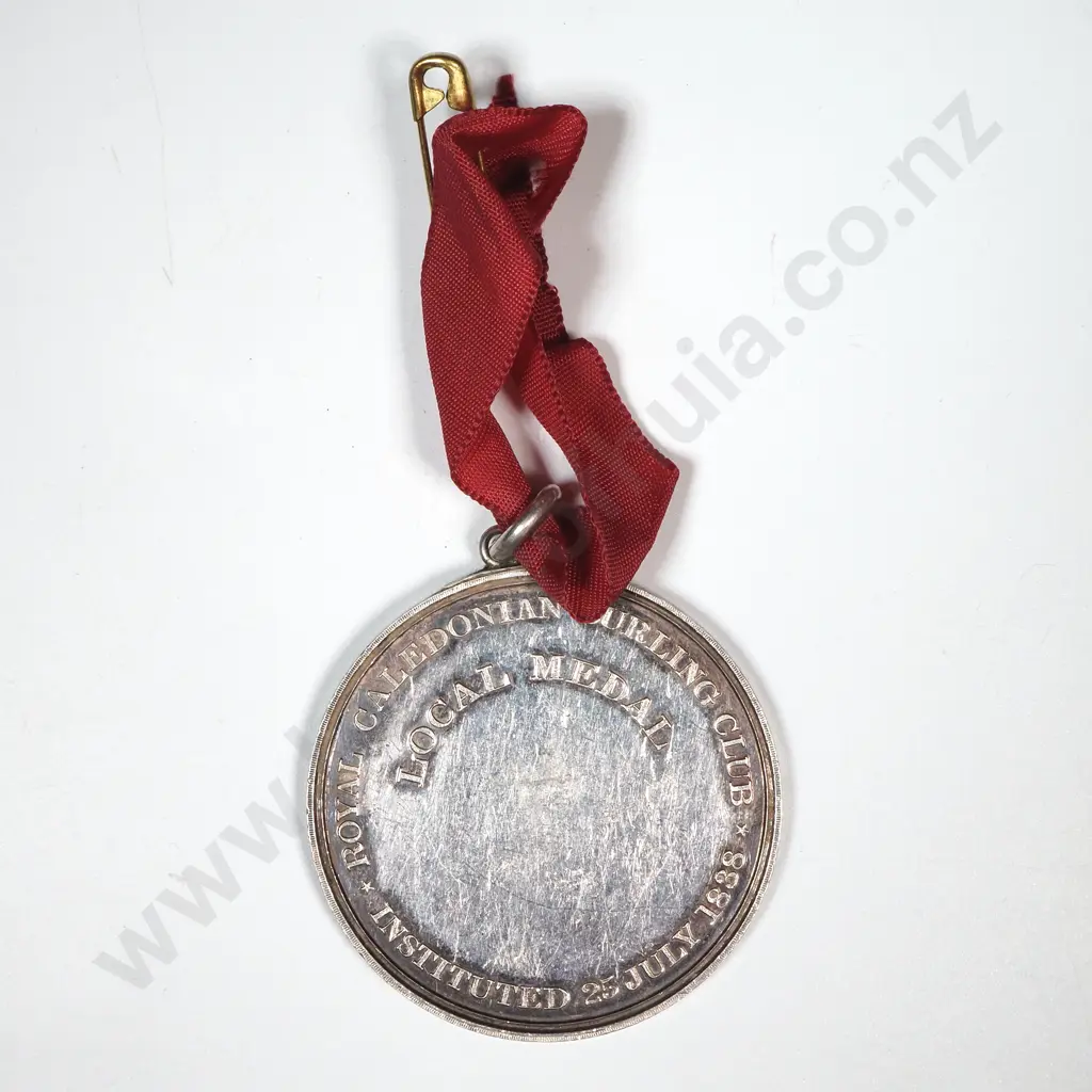 Royal Caledonian Curling Club Silver Medal - Unawarded  Image 1++