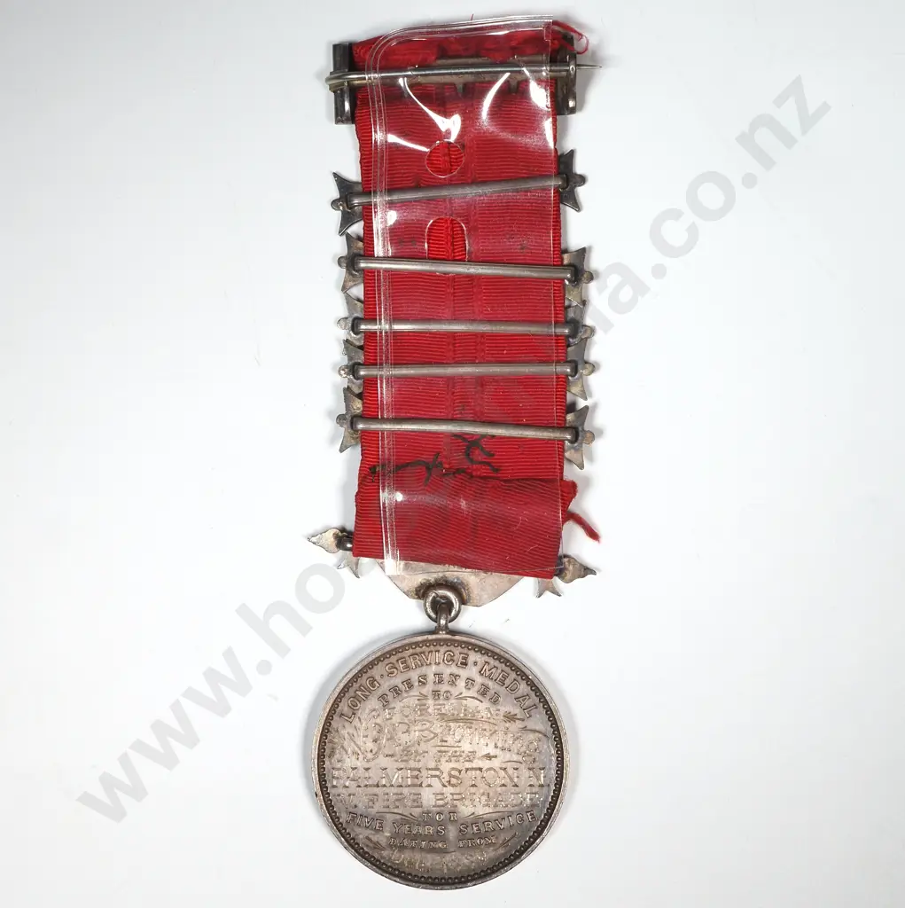1889 Palmerston North UFBA Long Service Medal to W Browning - 61 Grams  Image 1++