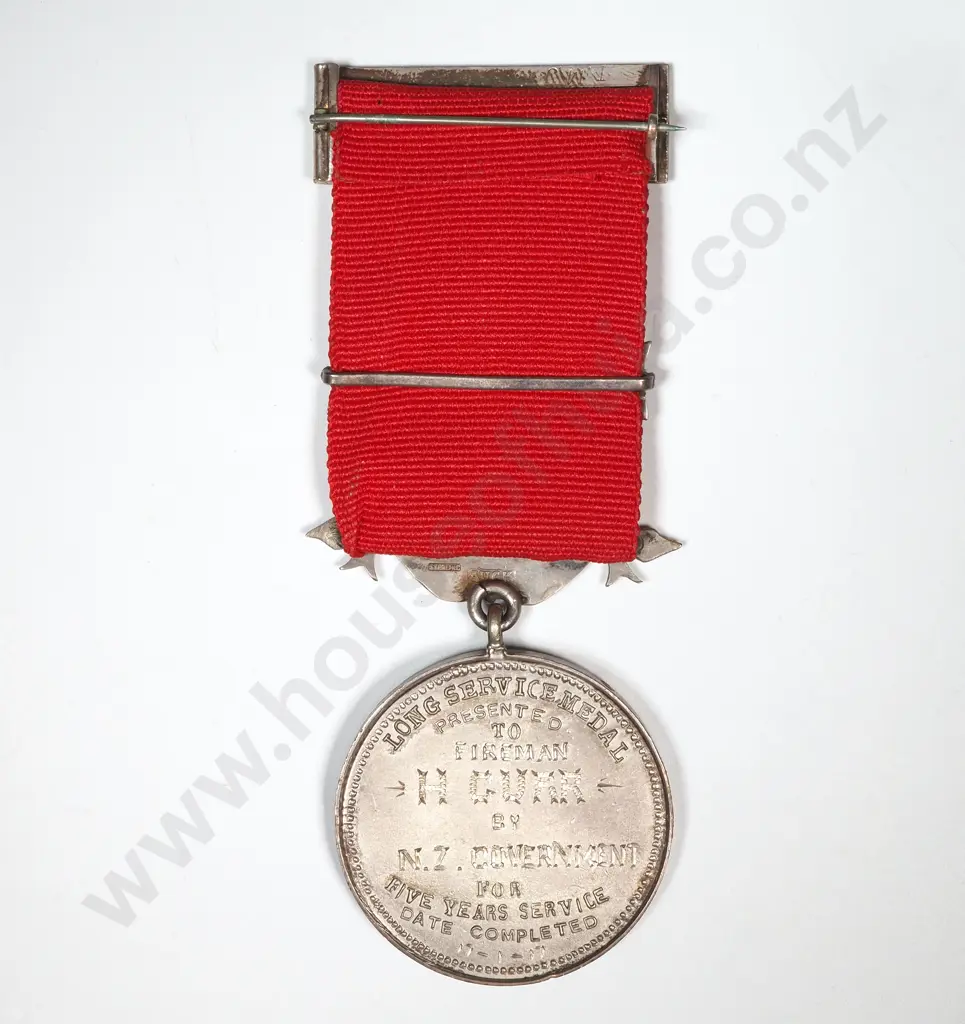 1917 UFBA long Service Medal to H Gurr - Awarded by NZ Government  Image 1++