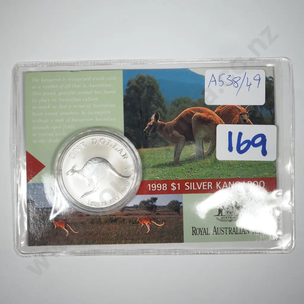 1998 Australia One Ounce Silver Coin   Image 1++