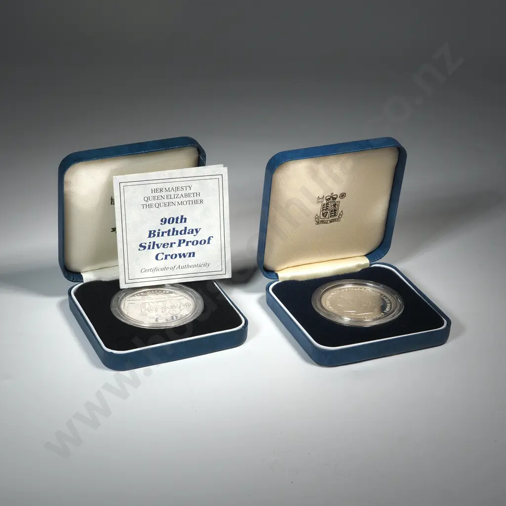 Two United Kingdom Sterling Silver Cased Coins - 28.28 Grams Each  Image 1++