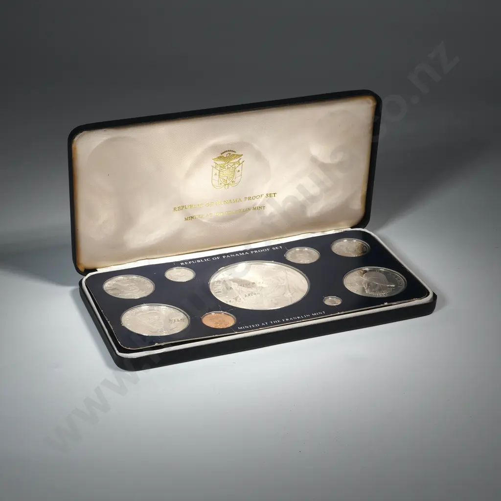 1977 Panama Proof Set 5.8 OZ of Silver  Image 1++