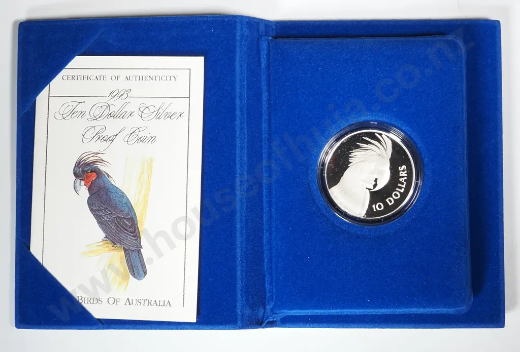 1993 Ten Dollar Silver Proof Coin - Birds of Australia - 20 Gram Sterling Silver  Image 1++