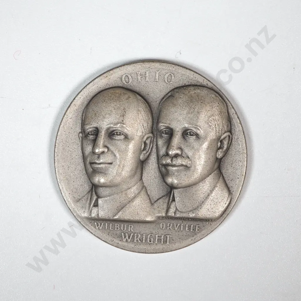 Ohio Wilbur & Orville Wright .999 Silver High Relief Commemorative Coin - Statehood Art Medal  Image 1++