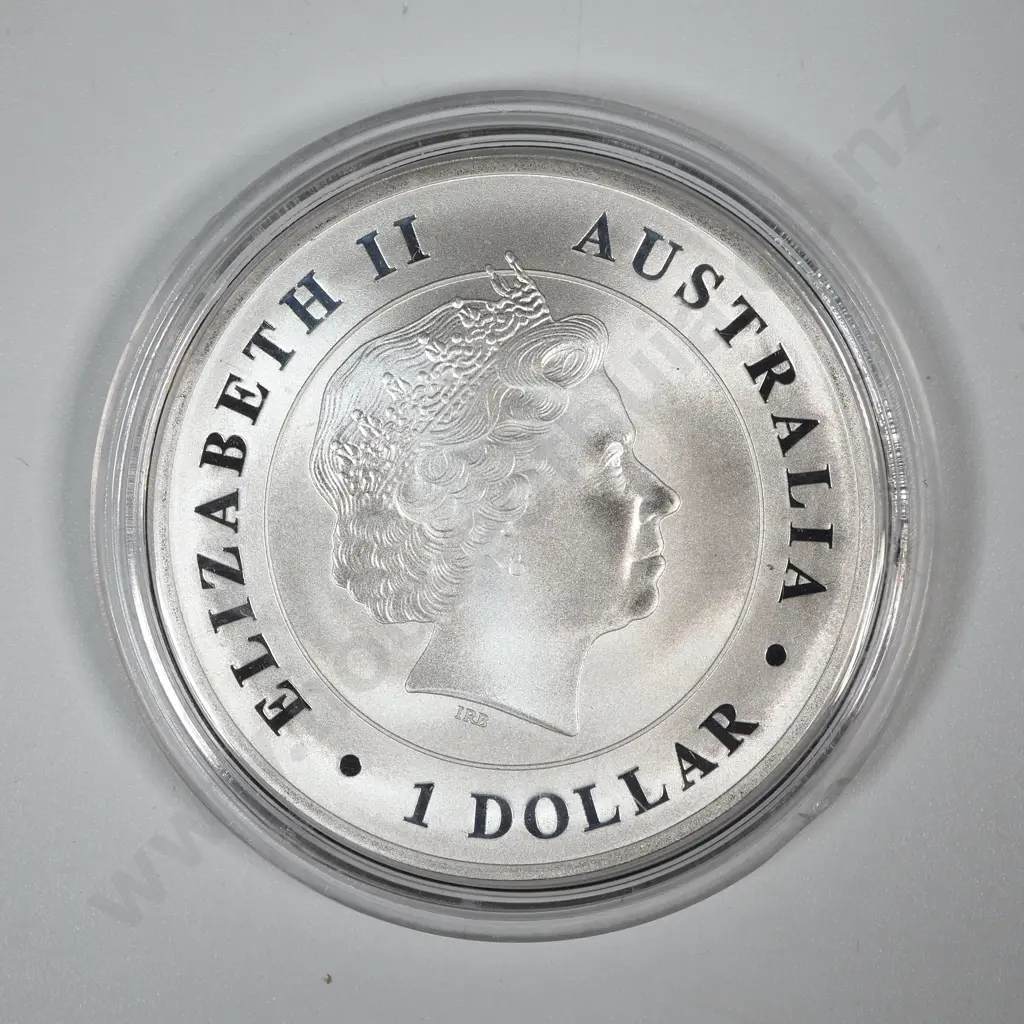 2014 Australia One Dollar One Ounce Silver Coin Image 1++