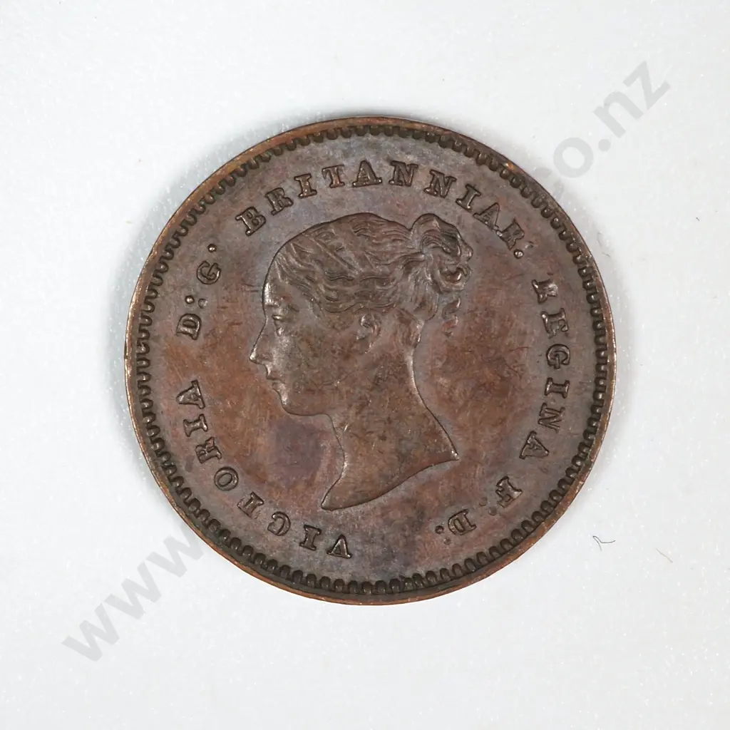 1852 United Kingdom Quarter Farthing - Good Example of a Scarce Denomination - Tiny Coin  Image 1++