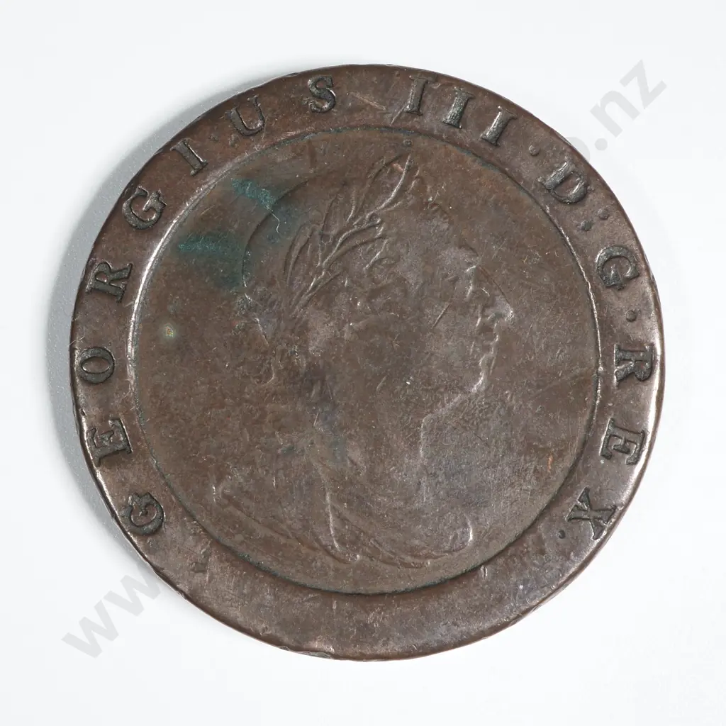 1797 United Kingdom Cartwheel Two Penny Coin  Image 1++