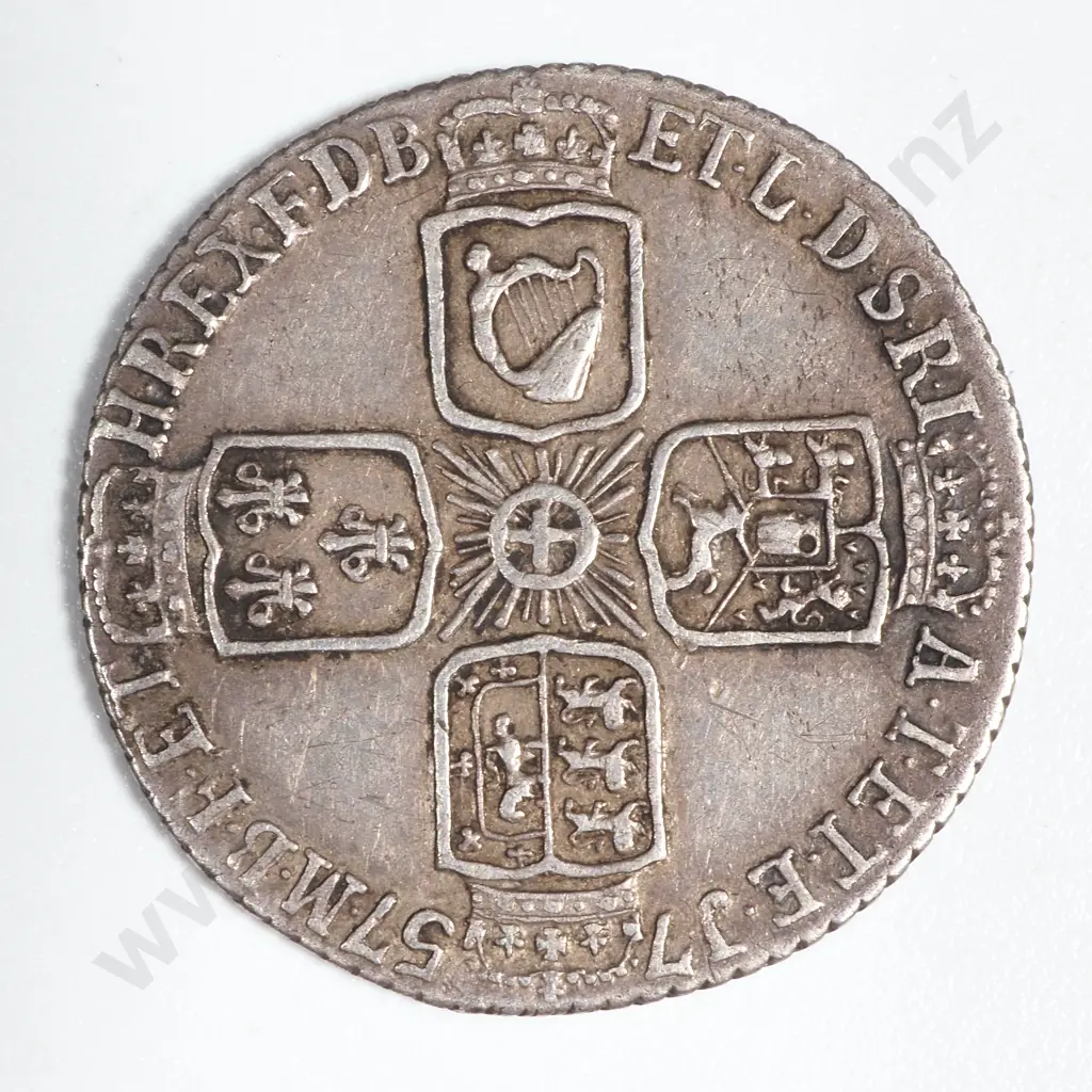 1757 United Kingdom Sixpence - Better Grade Image 1++