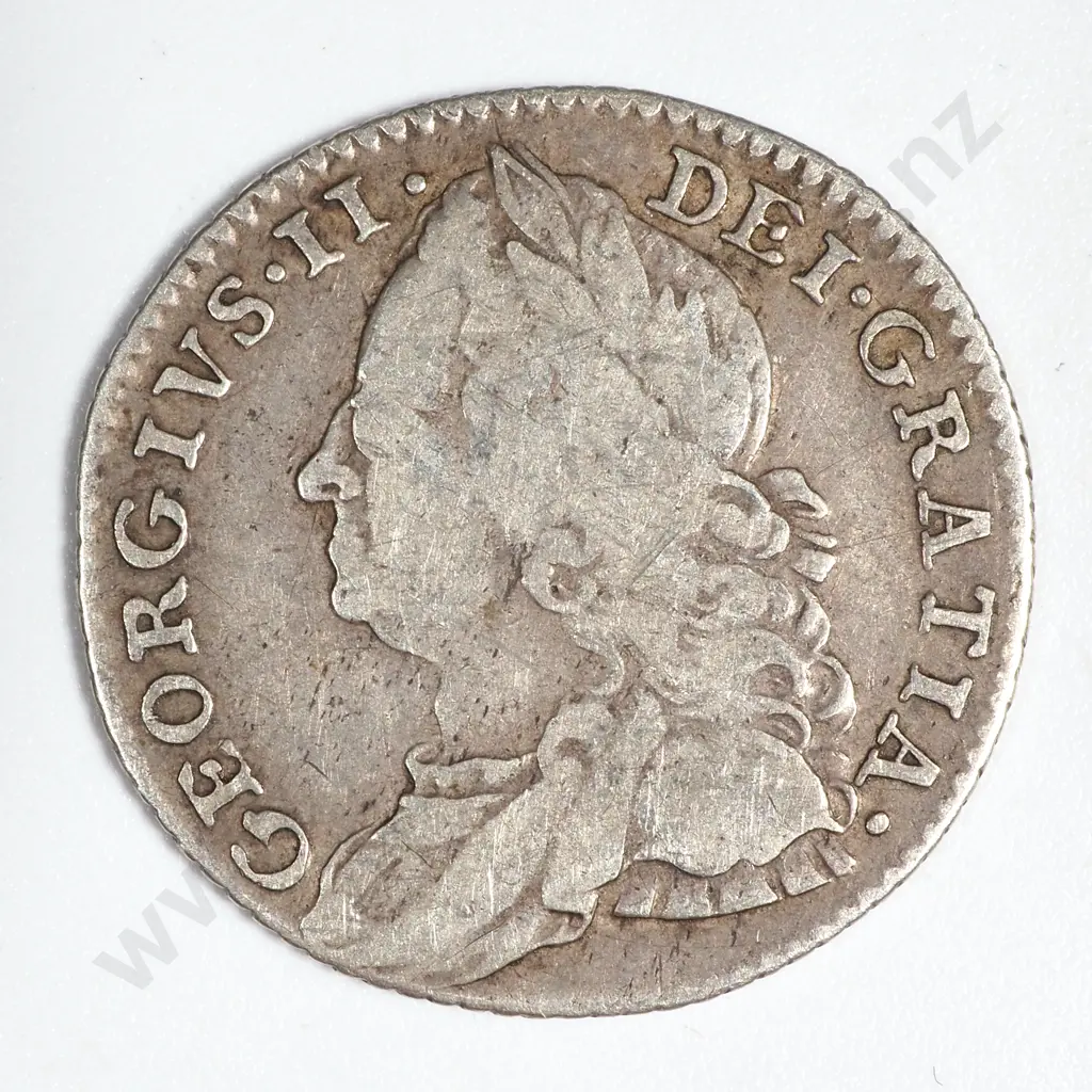 1758 Great Britain Sixpence - George II  Image 1++