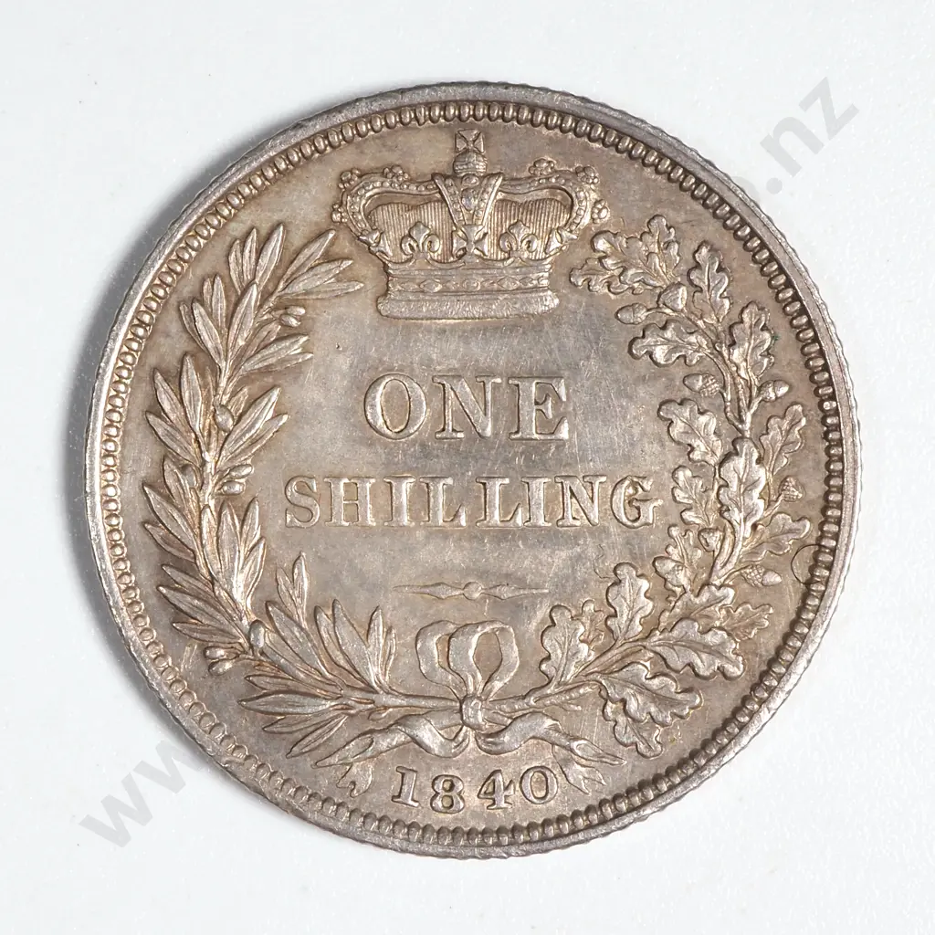 1840 United Kingdom Shilling EF CV USD $280 Image 1++
