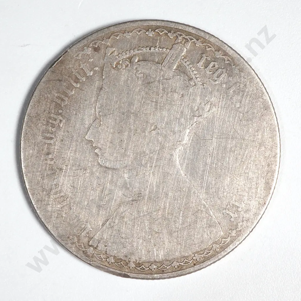 United Kingdom Gothic Florin - Worn  Image 1++