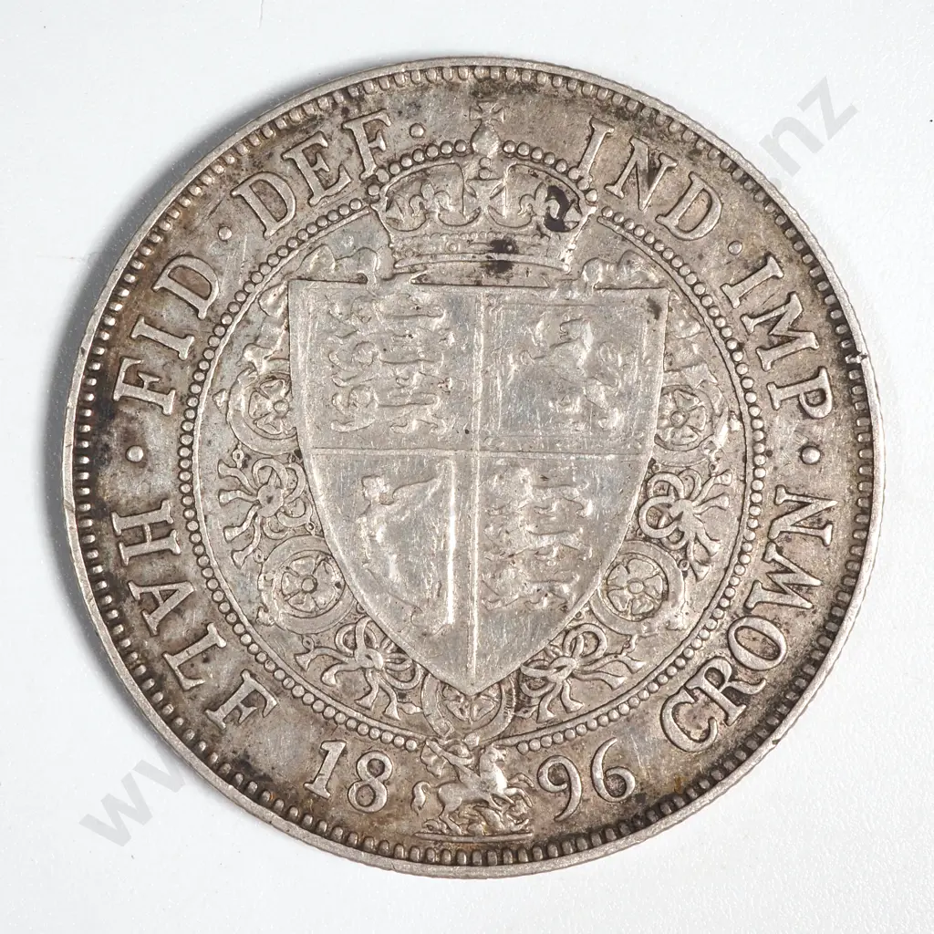 1896 United Kingdom Half Crown - Better Grade  Image 1++