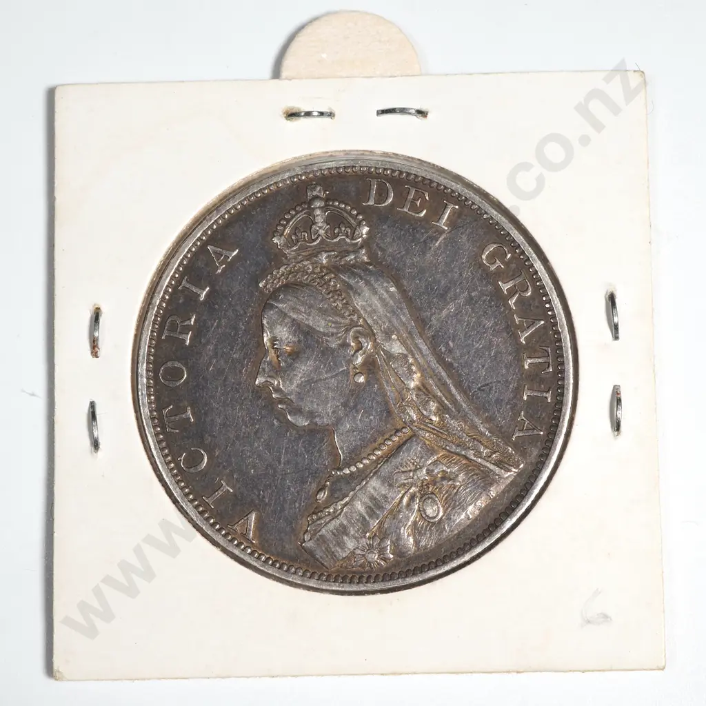 1887 United Kingdom Double Florin - VF  Image 1++