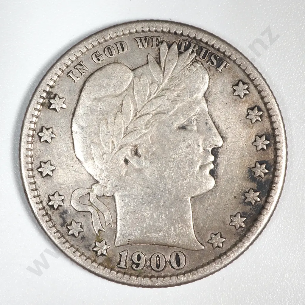 1900 United States of America Quarter Dollar Image 1++