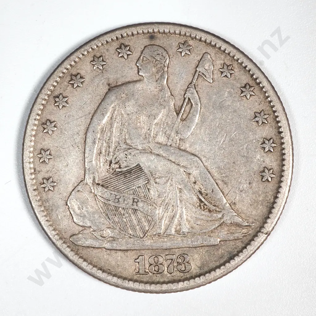 1873 United States of America Half Dollar - Better Grade  Image 1++