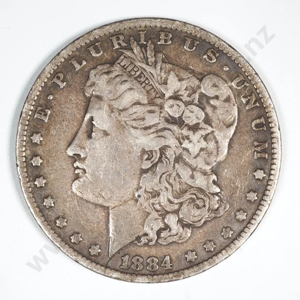 1884 O United States of America Morgan Silver Dollar Image 1++