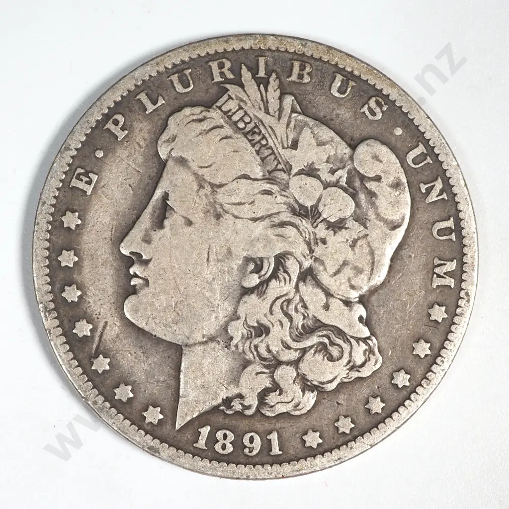 1891 O United States of America Morgan Silver Dollar  Image 1++