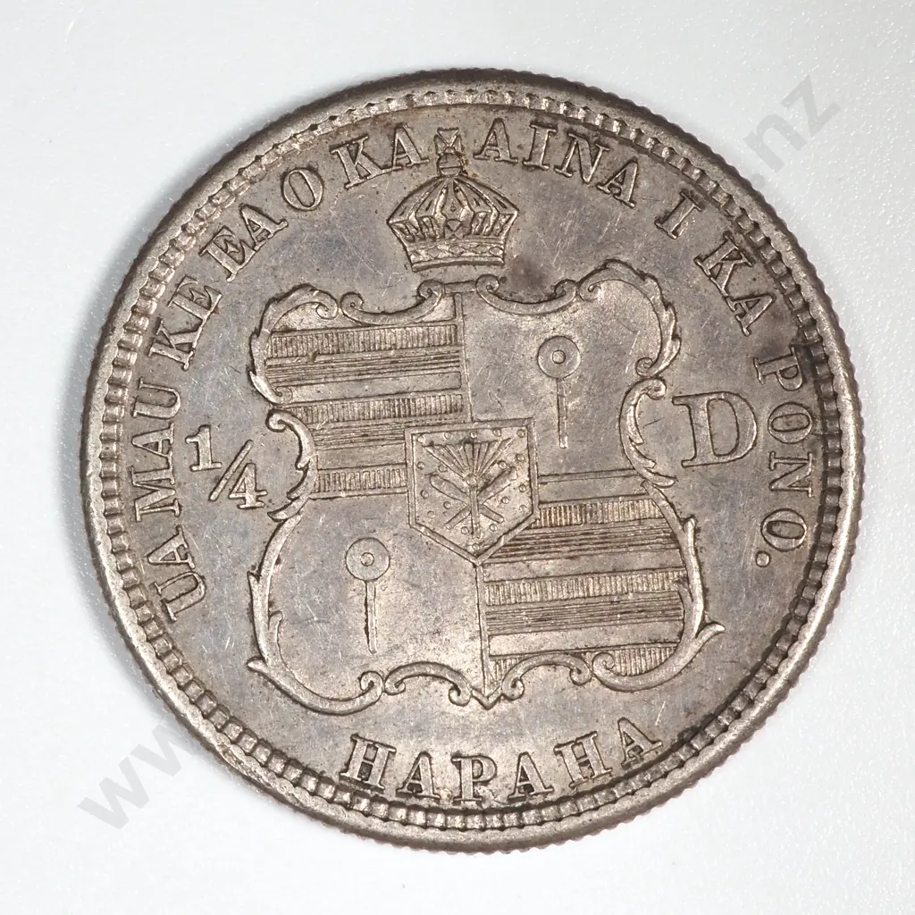 1883 Hawaii Quarter Dollar - Better Grade  Image 1++