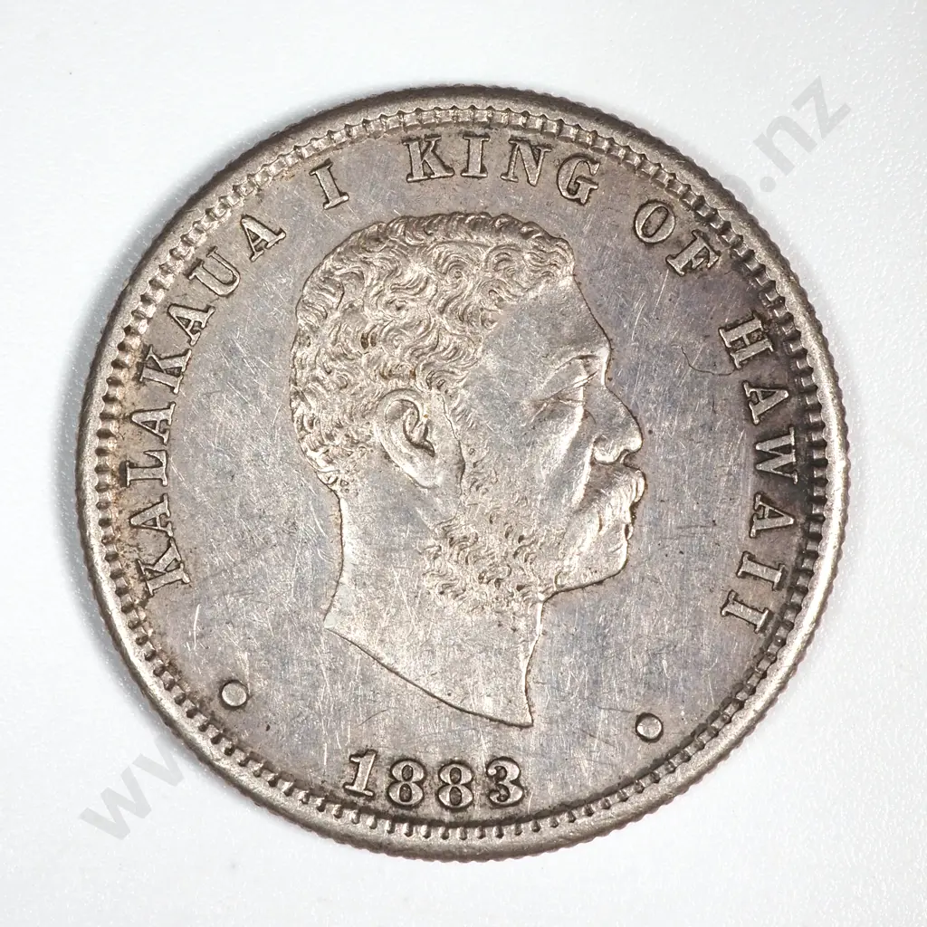 1883 Hawaii Quarter Dollar - Better Grade  Image 1++