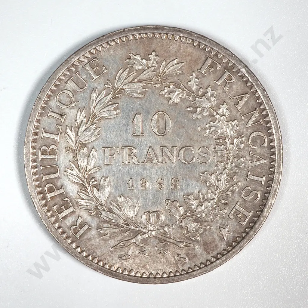1968 French 10 Francs Coin - 90% Silver  Image 1++