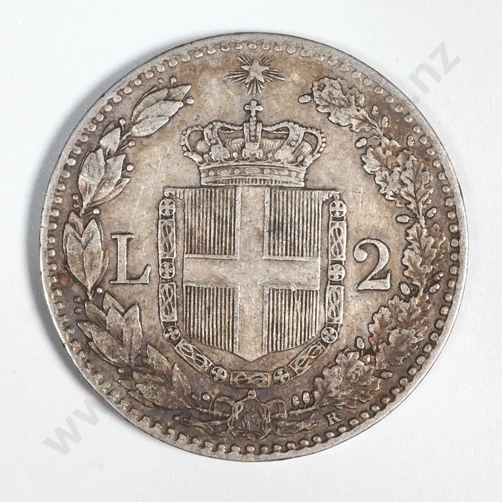 1897 Italy 2 Lire  Image 1++