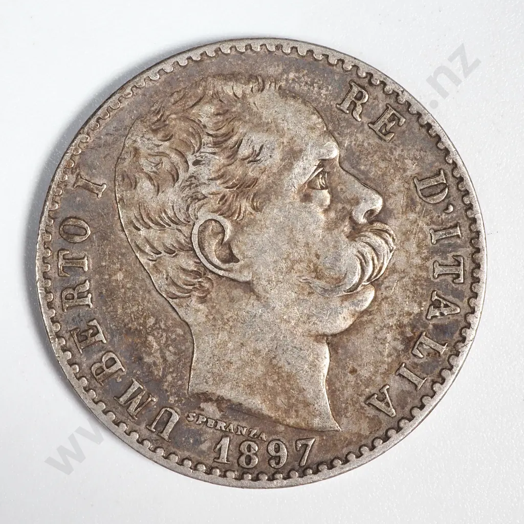 1897 Italy 2 Lire  Image 1++