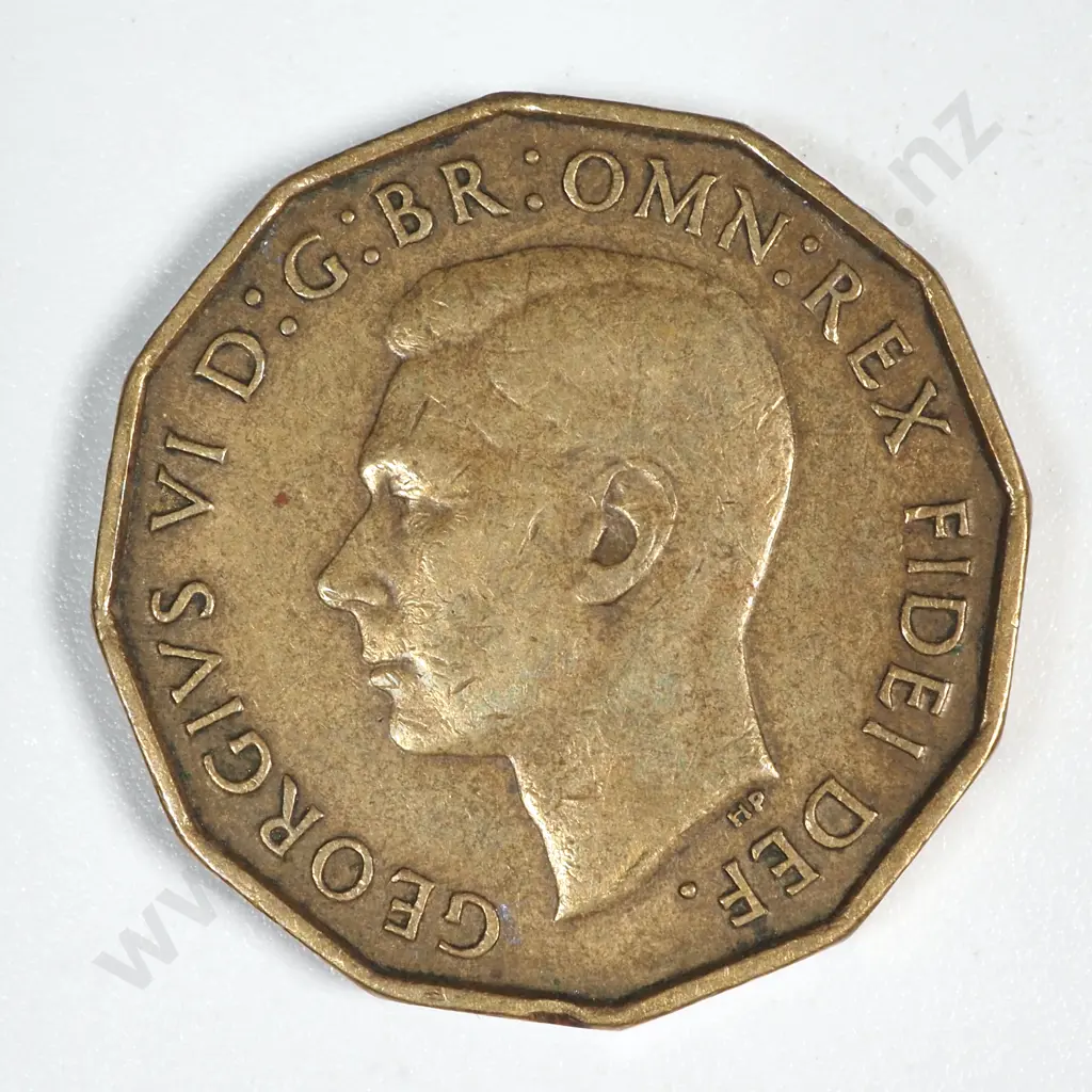 1951 UK Threepence Coin Image 1++
