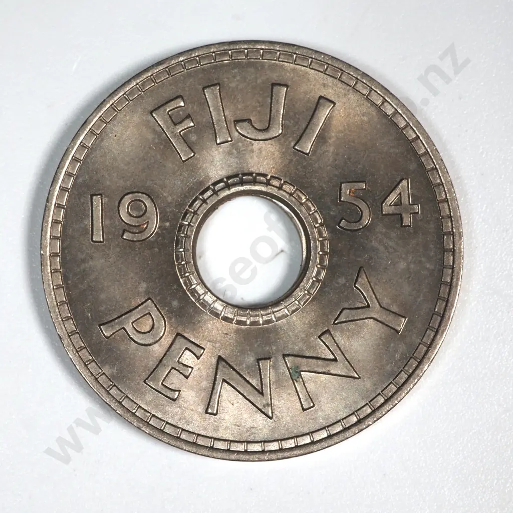 1954 Fiji Penny - Superb Coin  Image 1++