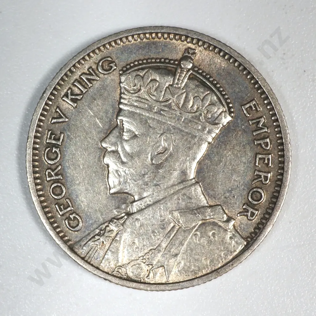 1936 Fiji Silver Sixpence - Low Mintage 40,000 & in Better than Average Condition  Image 1++